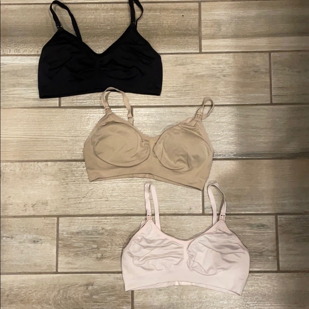 3-pack Motherhood Seamless Clip Down Nursing Bras